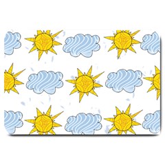 Sunshine Tech White Large Doormat  by Simbadda