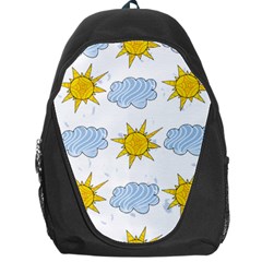 Sunshine Tech White Backpack Bag by Simbadda