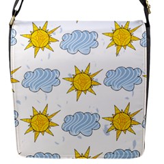 Sunshine Tech White Flap Messenger Bag (s) by Simbadda