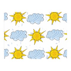 Sunshine Tech White Double Sided Flano Blanket (mini)  by Simbadda