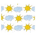 Sunshine Tech White Double Sided Flano Blanket (Small)  50 x40  Blanket Front