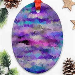 1 111111111artcubes Oval Ornament (two Sides) by rokinronda