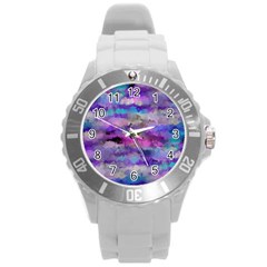 1 111111111artcubes Round Plastic Sport Watch (l)