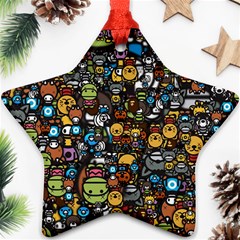 Many Funny Animals Ornament (Star)