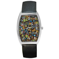 Many Funny Animals Barrel Style Metal Watch