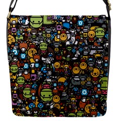 Many Funny Animals Flap Messenger Bag (S)