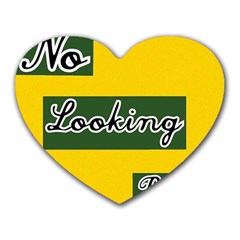 No Looking Back Heart Mousepads by Mandielei