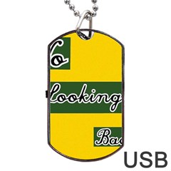 No Looking Back Dog Tag Usb Flash (two Sides) by Mandielei