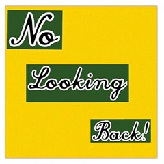 No Looking Back Large Satin Scarf (square) by Mandielei