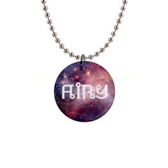 Galaxy  Button Necklace