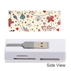 Spring Floral Pattern With Butterflies Memory Card Reader (stick)  by TastefulDesigns