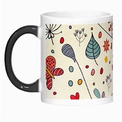 Spring Floral Pattern With Butterflies Morph Mugs by TastefulDesigns