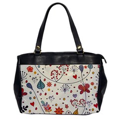 Spring Floral Pattern With Butterflies Office Handbags by TastefulDesigns