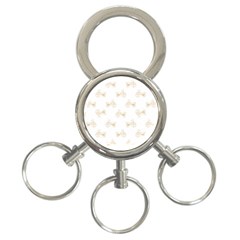 Retro Bicycles Motif Vintage Pattern 3-ring Key Chains