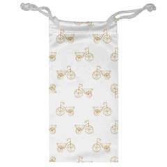 Retro Bicycles Motif Vintage Pattern Jewelry Bag by dflcprints