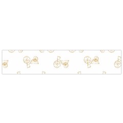 Retro Bicycles Motif Vintage Pattern Flano Scarf (small)  by dflcprints