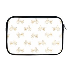 Retro Bicycles Motif Vintage Pattern Apple Macbook Pro 17  Zipper Case by dflcprints