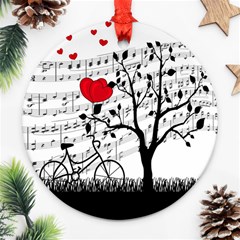 Love Song Ornament (round) by Valentinaart