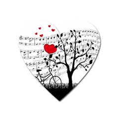 Love Song Heart Magnet by Valentinaart