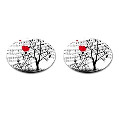 Love Song Cufflinks (oval) by Valentinaart