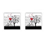 Love song Cufflinks (Square) Front(Pair)