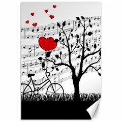 Love Song Canvas 12  X 18   by Valentinaart