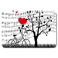 Love Song Large Doormat  by Valentinaart