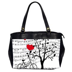 Love Song Office Handbags (2 Sides)  by Valentinaart