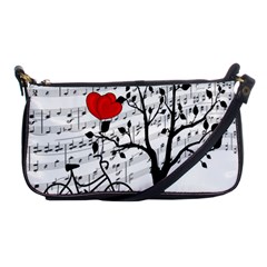 Love Song Shoulder Clutch Bags by Valentinaart