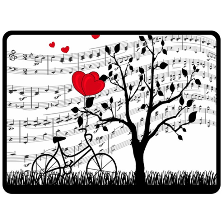 Love song Fleece Blanket (Large) 