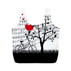 Love Song Full Print Recycle Bags (m)  by Valentinaart