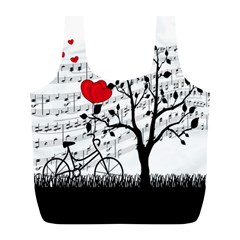 Love Song Full Print Recycle Bags (l)  by Valentinaart