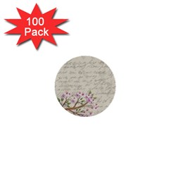 Cherry Blossom 1  Mini Buttons (100 Pack)  by Valentinaart