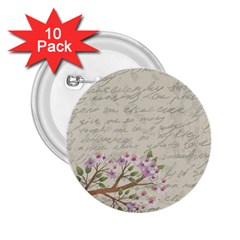 Cherry Blossom 2 25  Buttons (10 Pack)  by Valentinaart