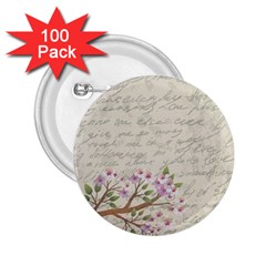 Cherry blossom 2.25  Buttons (100 pack) 