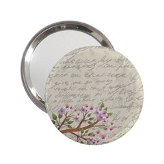 Cherry Blossom 2 25  Handbag Mirrors by Valentinaart