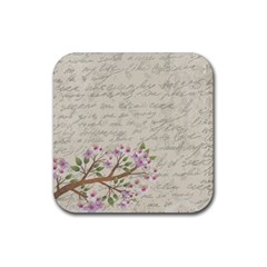 Cherry blossom Rubber Coaster (Square) 