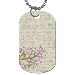 Cherry blossom Dog Tag (One Side)