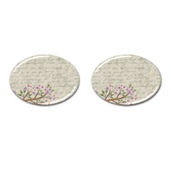 Cherry blossom Cufflinks (Oval)