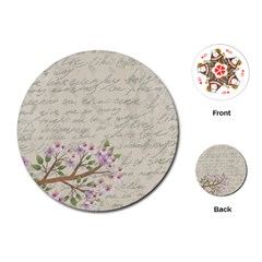 Cherry blossom Playing Cards (Round) 