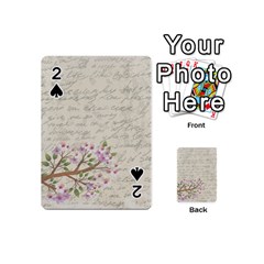 Cherry Blossom Playing Cards 54 (mini)  by Valentinaart