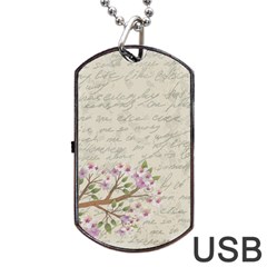 Cherry blossom Dog Tag USB Flash (Two Sides)