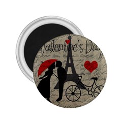 Love Letter - Paris 2 25  Magnets by Valentinaart