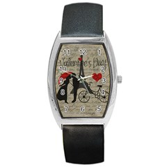 Love Letter - Paris Barrel Style Metal Watch by Valentinaart