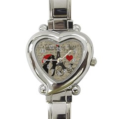 Love Letter - Paris Heart Italian Charm Watch by Valentinaart