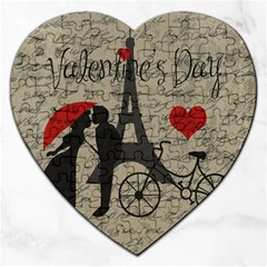 Love Letter - Paris Jigsaw Puzzle (heart) by Valentinaart