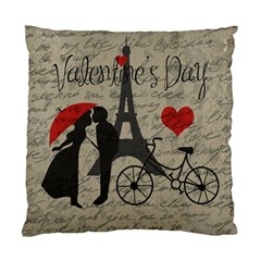 Love Letter - Paris Standard Cushion Case (two Sides) by Valentinaart