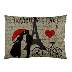 Love Letter - Paris Pillow Case by Valentinaart