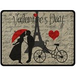 Love letter - Paris Fleece Blanket (Large)  80 x60  Blanket Front