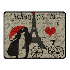 Love Letter - Paris Fleece Blanket (small) by Valentinaart